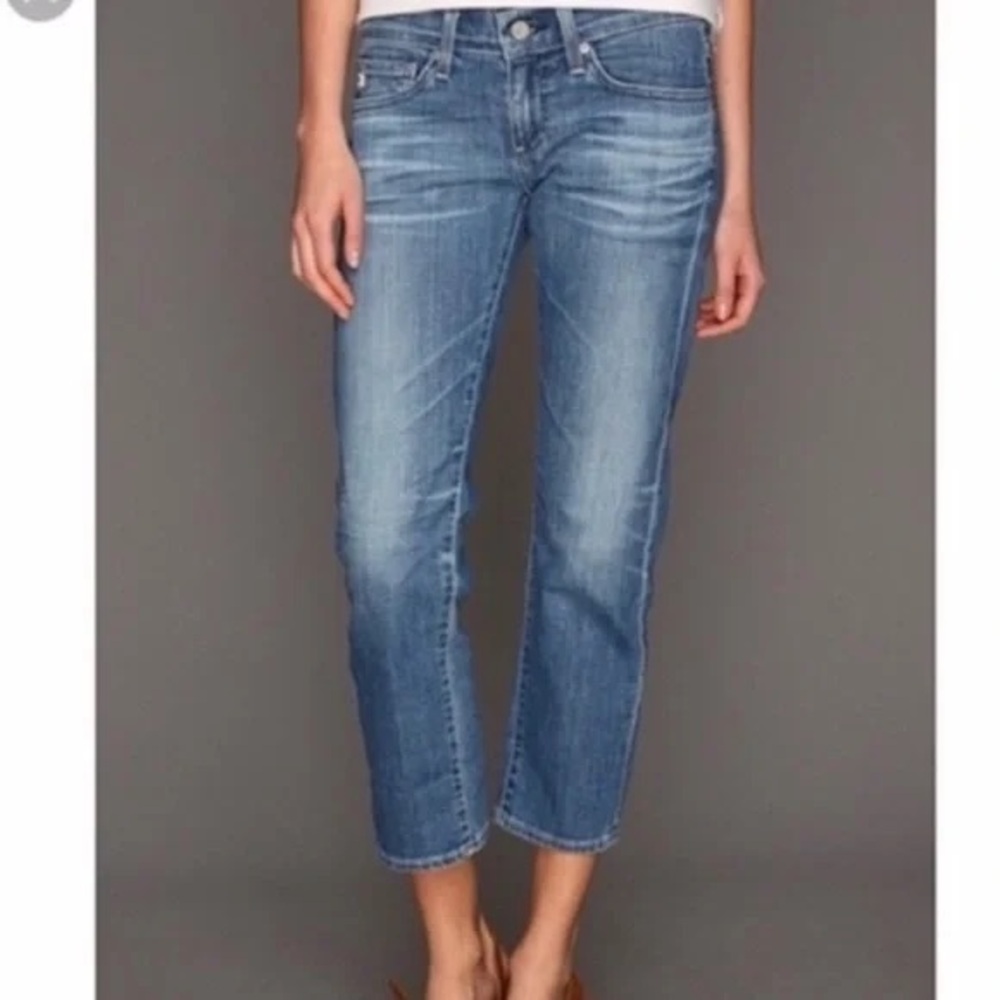 AG The Tomboy Crop Blue Women's Jeans